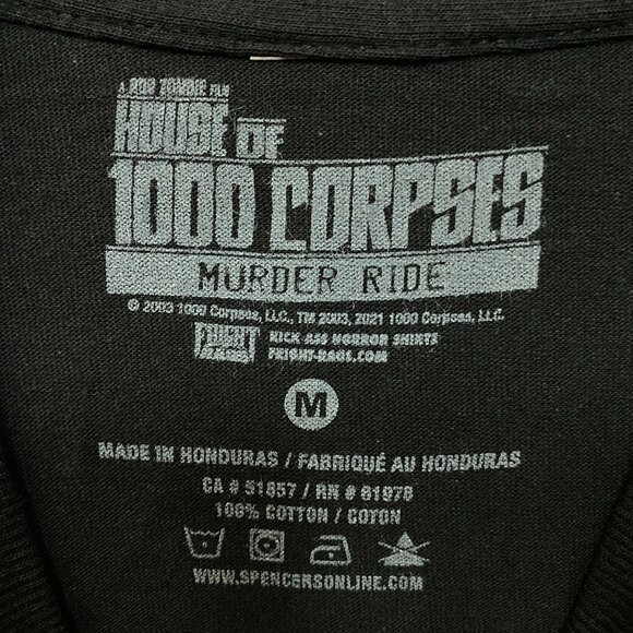 House of 1000 Corpses Murder Ride Graphic T-Shirt Medium - Picture 4 of 4